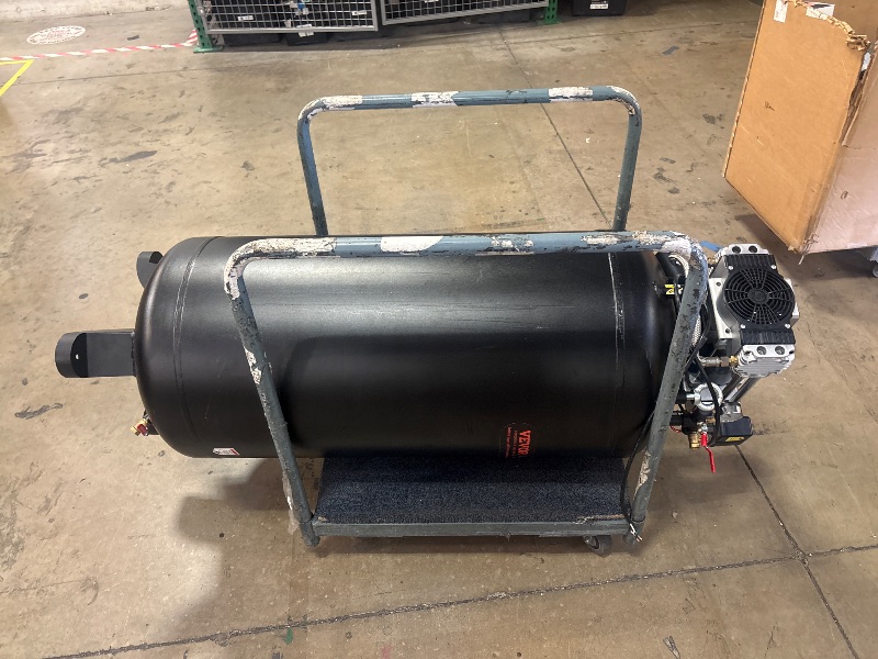 Photo 1 of VEVOR 80 Gallons Air Compressor, 6.5HP 15.5SCFM@90 PSI Oil-Free Air Compressor Tank with 145PSI Max Pressure, 86dB Quiet Air Tank for Industrial Manufacturing, Air Brushing, Spraying (3-Phase Power)
