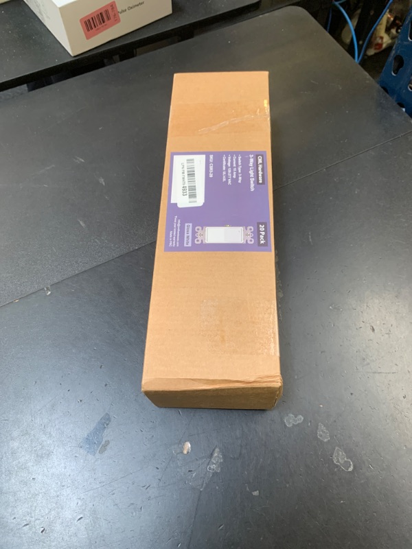 Photo 1 of (20 Pack) CML 3 Way Decorator Paddle Rocker Wall Light Switch, Single Pole or Three Way, 15A 120/277V, On/Off Interrupter, UL Listed, White