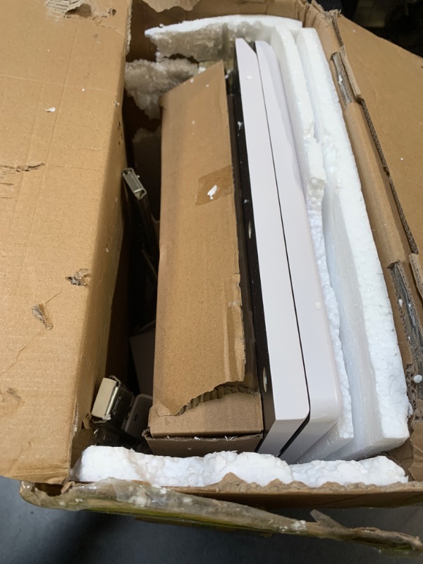 Photo 1 of ETHU Keyboard Tray Under Desk, Ergonomic Corner Keyboard Tray with 180° Adjustable C Clamp for L Shape Desk 26.77" X 12.2" Easy to Install, Computer Keyboard Stand for Home and Office (White)