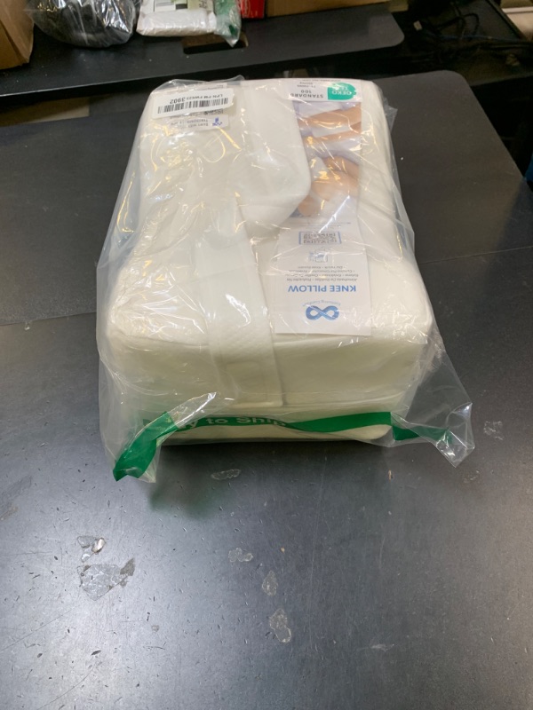 Photo 1 of Everlasting Comfort Memory Foam Knee Pillow for Side Sleepers – Sciatica Pain Relief Pillow, Removable Strap Support – Leg Pillows for Sleeping Alignment, Knees, Back & Hip Cushion