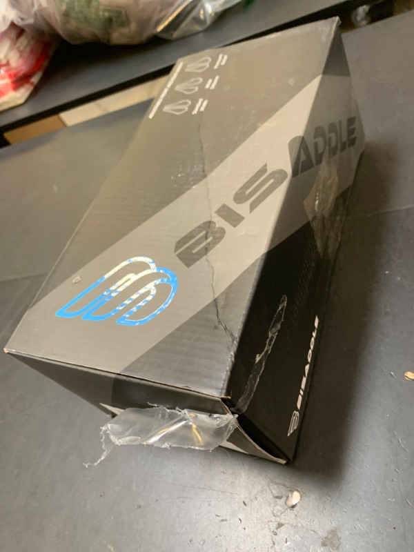 Photo 1 of BiSaddle Saint Short Nose Bicycle Saddle, Adjustable Sit Bone Width, Black with Titanium Rails, Pain-Free, Custom Fit Comfort