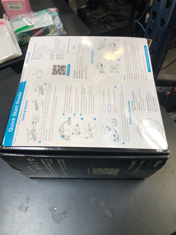 Photo 1 of Tikom Robot Vacuum and Mop, 6000Pa Robotic Vacuum Cleaner with Self-Emptying Base, 90 Days Capacity, LiDAR Navigation, Home Mapping, Ideal for Pet Hair, Hard Floors, Carpet (L8000 Plus)