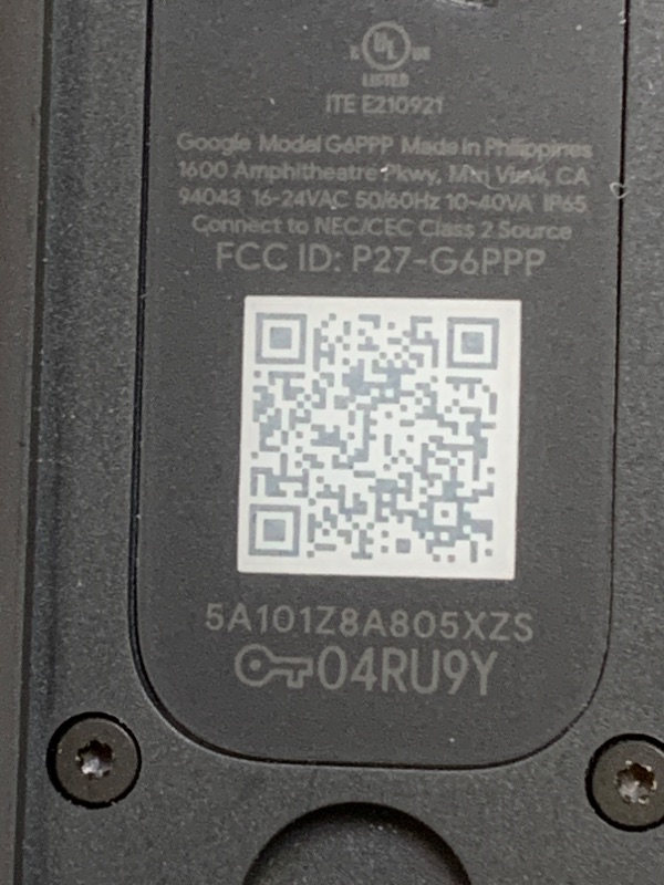 Photo 1 of Google Nest Doorbell (Wired, 3rd Gen) - 2K Video and Gemini, Live View, Night Vision, 2-Way Audio - Works with Google Home - 2025 Model - Hazel