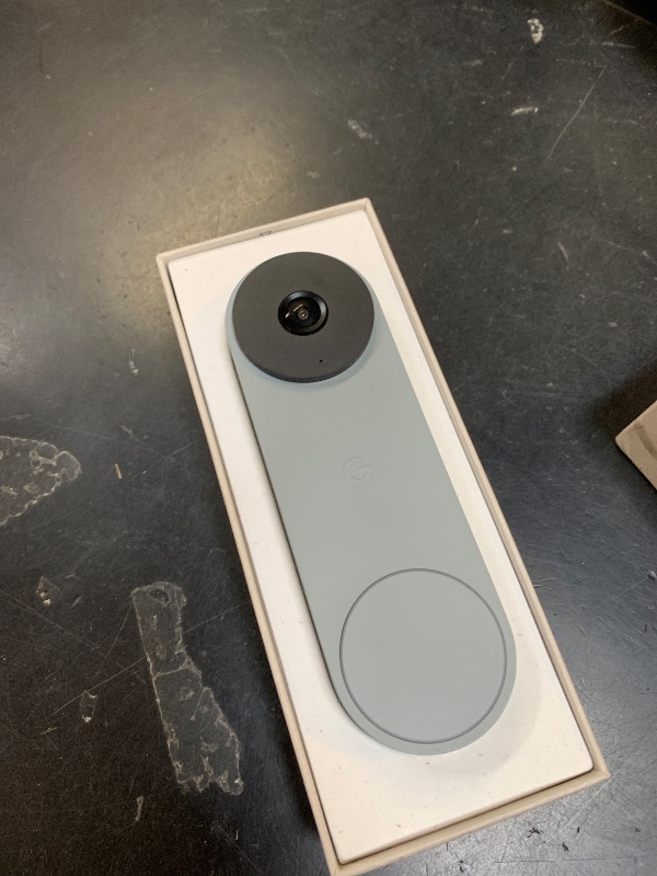 Photo 1 of Google Nest Doorbell (Wired, 3rd Gen) - 2K Video and Gemini, Live View, Night Vision, 2-Way Audio - Works with Google Home - 2025 Model - Hazel