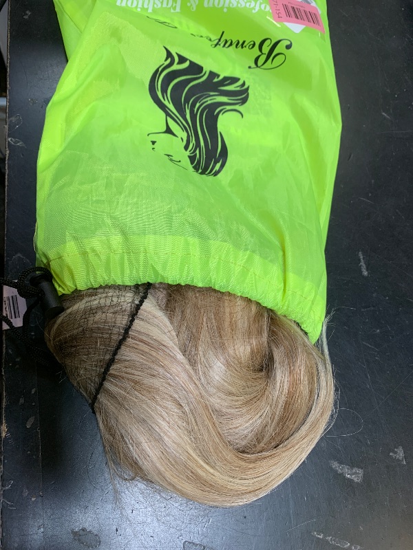 Photo 1 of 28 Inch Ash Blonde Highlights Lace Front Wig Human Hair Straight Ash Brown to Light Blonde Highlight Human Hair Lace Front Wigs for White Women 13x4 HD Lace Frontal Wig Pre Plucked Natural Hairline