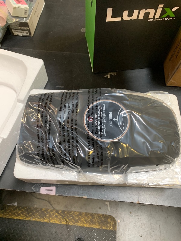 Photo 1 of Lunix LX7 FSA LCD Touchscreen Hand Massager, Heated Air Compression, for Arthritis & Carpal Tunnel Relief, Finger Numbness & Wrist Pain Relief, Cordless Rechargeable, Charcoal Black