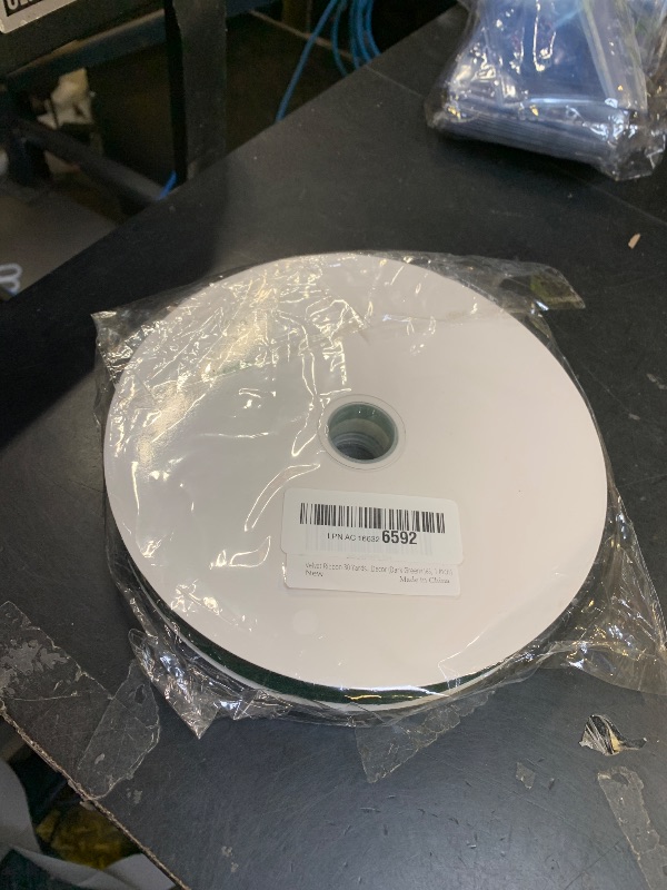 Photo 1 of 1 Inch Velvet Ribbon 30 Yards LVYOUIF Single Side Flocked Christmas Ribbon Roll for Gift Wrapping, Bouquets, Tree Bows, Holiday & Party Decoration Dark Green -165