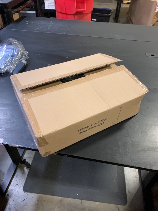 Photo 1 of ?Upgraded? Dimmable Floor Lamp, 1000 Lumens LED Edison Bulb Included, Arc Floor Lamps for Living Room Modern Standing Lamp with Linen Shade, Tall Lamp for Bedroom Office Dining Room- Black