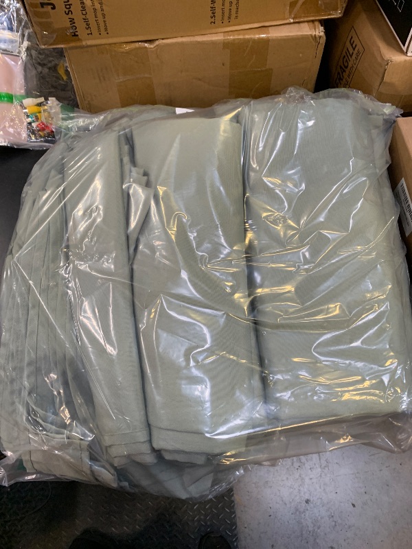 Photo 1 of Dailyset 10-Pack Sage Green Tablecloths for Rectangle Tables, 54 x 108 Inches, Stain-Resistant Polyester Fabric for 6 Foot Tables - Washable Table Covers for Weddings, Birthday Parties, Events