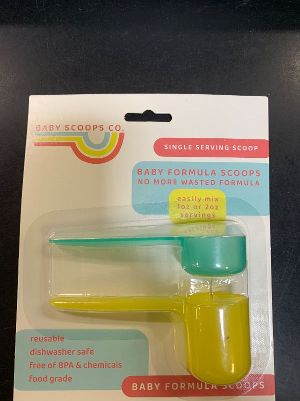 Photo 1 of Baby Scoops Co. Infant Formula Measuring Scoop — Precise 1oz & 2oz Single-Serving for Newborns & Infants, BPA-Free Design