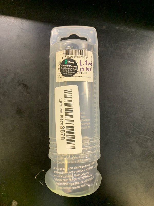 Photo 1 of Wera 05074716001 Kraftform 7461 Hexagon Torque Screwdriver, 1/4" Head, 1.2-3.0 Nm Pre-Set Adjustable Torque Range