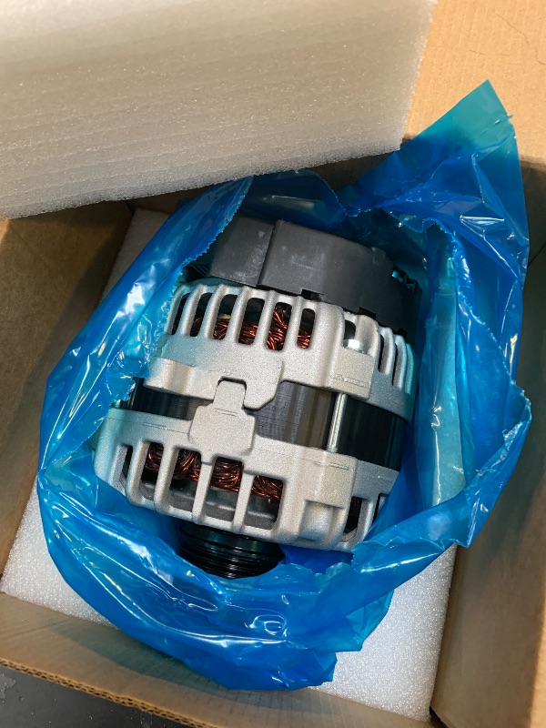 Photo 1 of 0125711030 Alternator Compatible with 2014-2019 Mercedes-Benz CLA250, 2015-2020 GLA250 2L 12V 150A 5-Groove Clutch Pulley Clockwise Replace # 0125711055