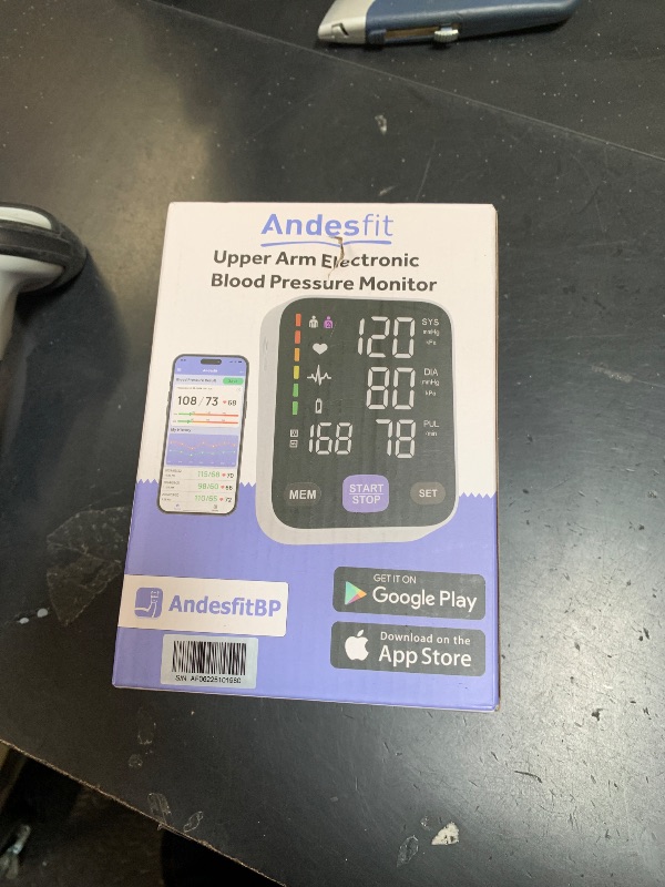 Photo 1 of Andesfit Smart Bluetooth Blood Pressure Monitor: for Home use Come with 17" and 21" bp Cuff Arm Type Automatic XL Blood Pressure Machine AppleHealth Google fit Free APP Large and Extra Large