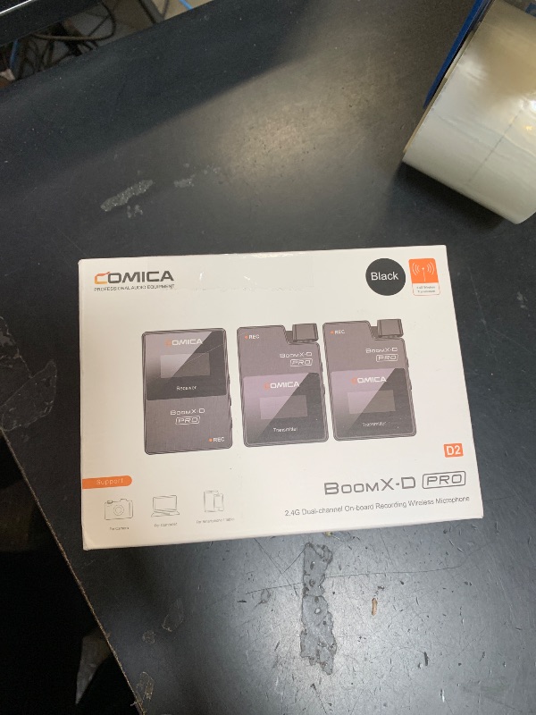 Photo 1 of COMICA BoomX-D2 PRO Wireless Lavalier Microphone for iPhone Android Camera PC, Lapel Mic with 16GB Storage, Safety Audio Track, Noise Cancellation, Lav Mic for YouTube TikTok Video Recording