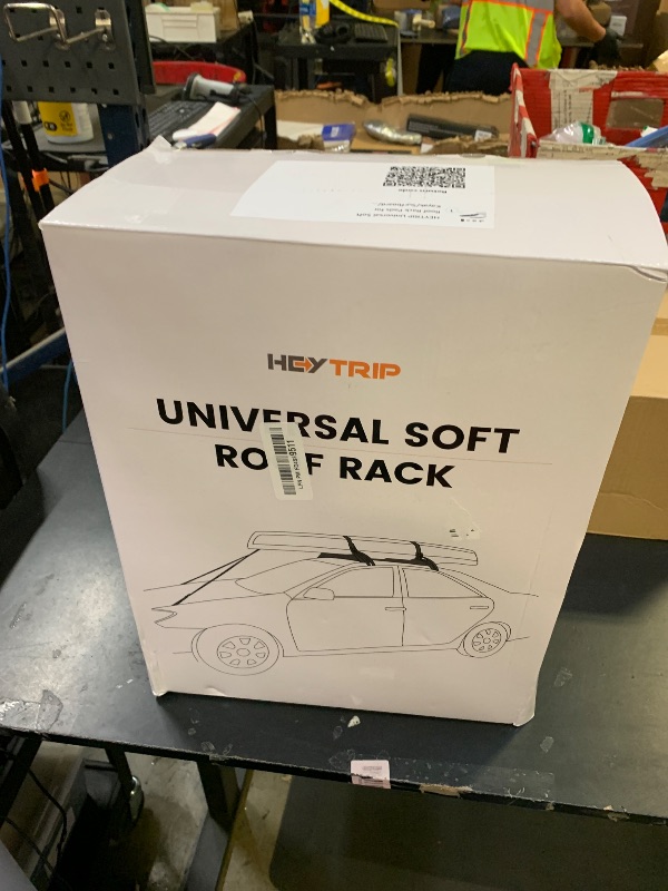 Photo 1 of HEYTRIP Universal Soft Roof Rack Pads for Kayak/Surfboard/SUP/Canoe with 15FT Tie-Down Straps and Storage Bag