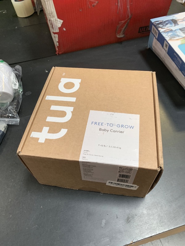 Photo 1 of Baby Tula Linen Panel Free-to-Grow Baby Carrier - Adjustable, Comfortable, Newborn to Toddler Carrier - Ergonomic Fit for 7lbs to 45lbs - Plant-Based Fabric - Back & Front Carry Options - Sand (Tan)