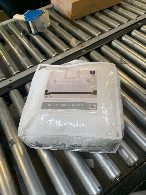 Photo 1 of Lush Decor Ruffle Skirt Daybed Cover 5 Piece Set 39"W x 75"L White - Ruffled Bedding Set - Farmhouse Bedding Twin Bedspread - Twin Bedspread