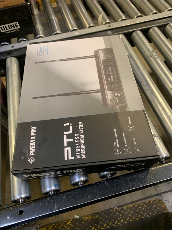 Photo 1 of Phenyx Pro Wireless Microphone System, Dual Wireless Mics,w/ 2 Handhelds, Auto Scan,2x100 UHF Frequencies,328ft Range,Dynamic Microphone for Singing, Karaoke, Church(PTU-71-2H)