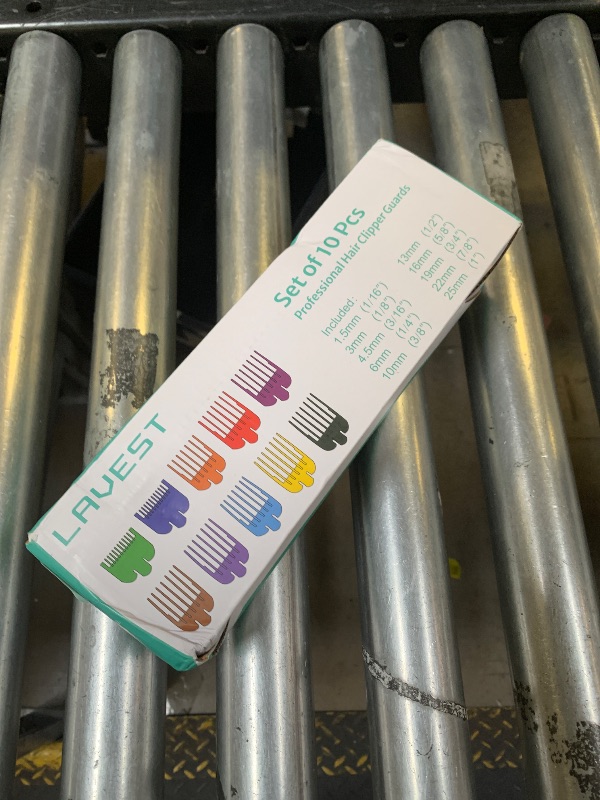Photo 1 of 10 Professional Hair Clipper Guards Cutting Guides Compatible with Most Wahl Clippers with Organizer, Color Coded Clipper Combs Replacement - 1/16" to 1"