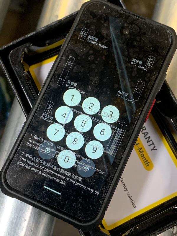 Photo 1 of (PHONE IS LOCKED) Mini Rugged Phone 4G Unlocked Mini Smartphone 6GB+128GB, 3000mAh Long-lasting Battery Life, 3.7" HD Screen, IP68 Waterproof, Bright LED Light, Compact Phone for Outdoors Camping Climbing Skiing