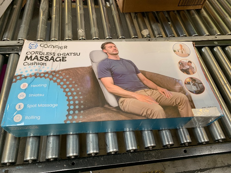 Photo 1 of COMFIER Back Massager for Pain Relief Deep Tissue, Shiatsu Neck and Back Massager with Heat, Rolling & Compression Massage Chair Pad for Office Chair, Full Body Massage Chair Gift for Mom Dad