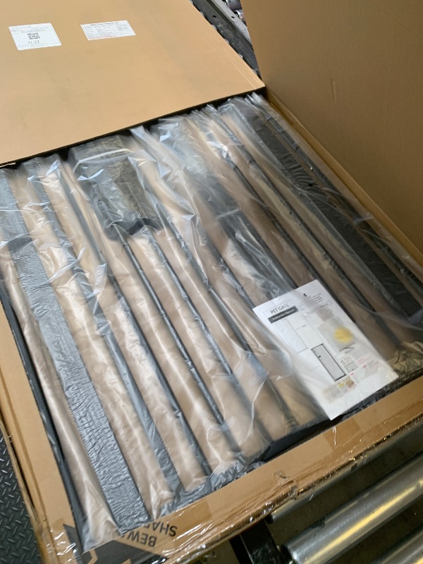 Photo 1 of Lumizone Extra Tall Cat Gate 61.02" High Pressure Mounted Extra Wide 2025 New (17 Sizes) 1.37" Gap No Drilling Auto-Close One-Handed Operation Tall Pet Gate for Dogs(Black, 61.02" H x 29.92"-34.24" W)