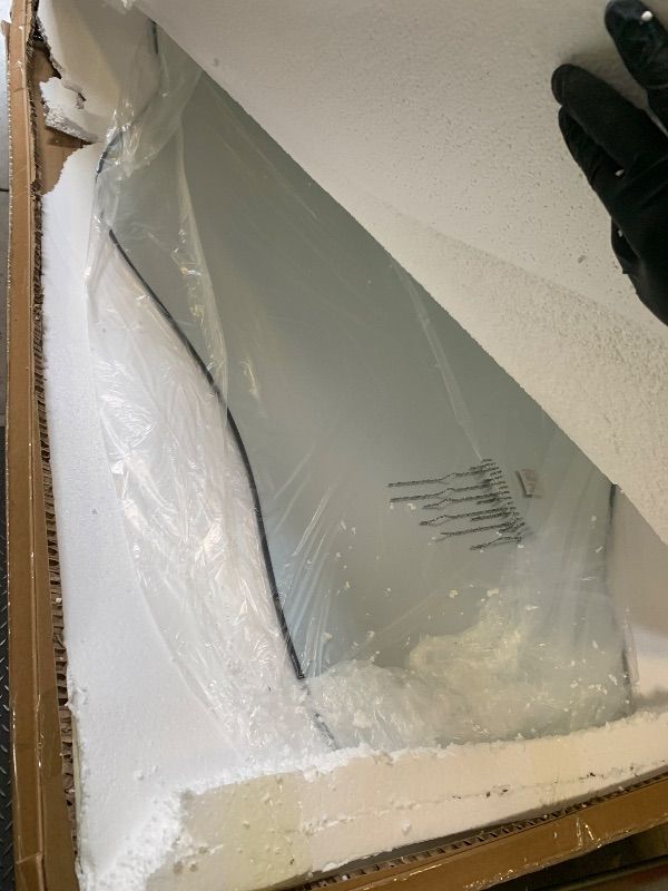 Photo 1 of DAOYIJIAJU Large Irregular Mirror, 63"x30" Asymmetrical ?Tempered Glass Mirrors Full Length, Abstract Frameless Wall Mirrors for Living Room Bathroom Bedroom Entryway Hallway, Horizontal Or Vertical