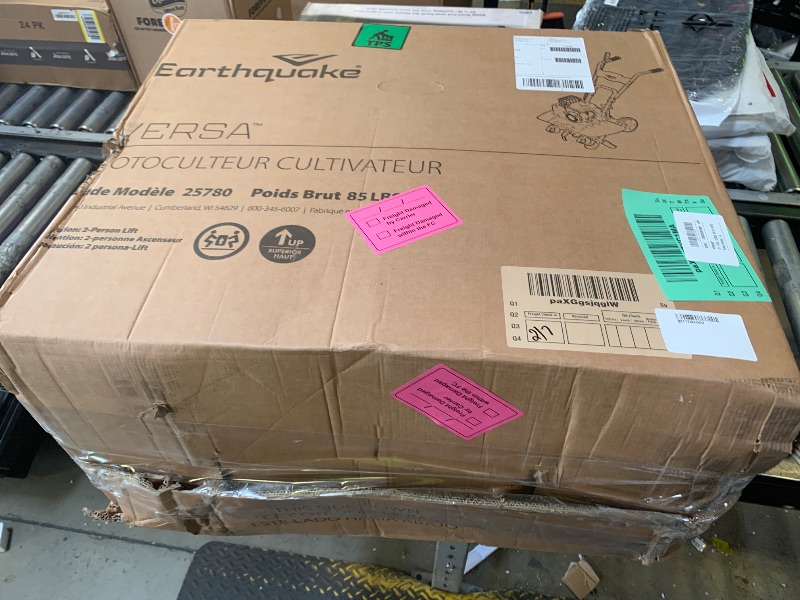Photo 1 of Earthquake 25780 Versa Front Tine Tiller Cultivator with a 99cc 4-Cycle Viper Engine, 2-in-1 Tiller/Cultivator, Removable Side Shields, Toolless Adjustment, 5 Year Warranty