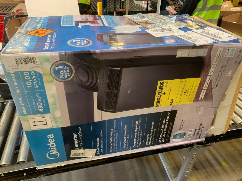 Photo 1 of Midea Duo 12,000 BTU (10,000 BTU SACC) High Efficiency Inverter, Ultra Quiet Portable Air Conditioner, Cools up to 450 Sq. Ft., Compatible with Alexa/Google Assistant, Includes Remote