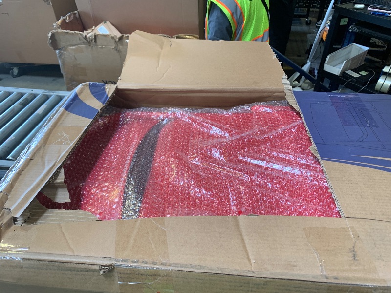 Photo 1 of VECELO 8 Packs Metal Folding Chairs,Stackable Steel Seat with Triple Braced & Double Hinged Back for Home Office,Red,8 Pack