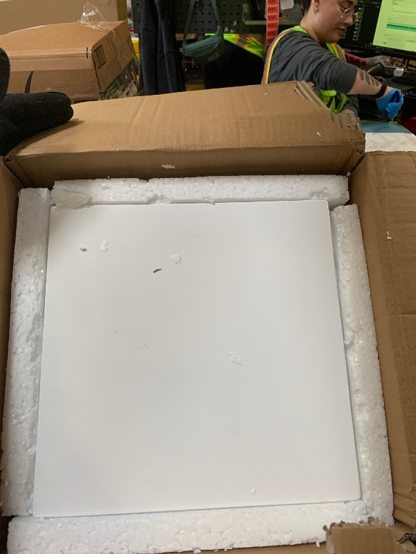 Photo 1 of XHKJYSDP Cube Display Pedestal Stand for Bridal Shop, Square White Display Risers Columns, Party Event Decor Platform Base Showcase for Comic-Con Home Shop Boutiques (11.8*11.8*15.7in)