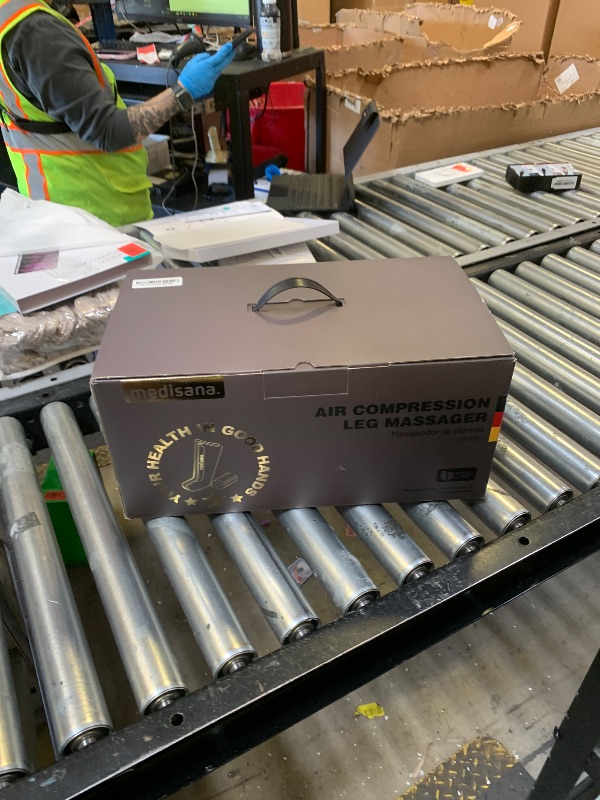 Photo 1 of Medisana Leg Compression Massager for Circulation, Compression Boots with 6 Modes & 7 Intensities, Rechargeable Full Leg Massager for Athletes, Muscle Recovery & Pain Relief, Christmas Gifts