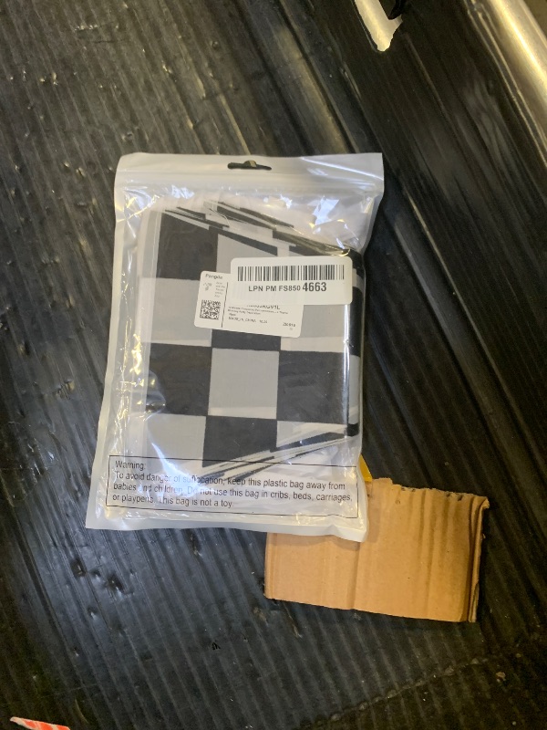 Photo 1 of 10 Meters Checkered Pennant Banner Racing Flag Party Flag Banner Accessory for Race Theme Birthday Party Decoration