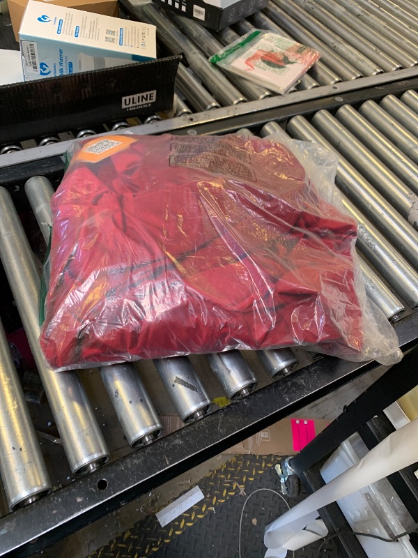 Photo 1 of ELKCA Thick Chenille Window Curtains Valance for Living Room, Burgundy Red Valance with Beads for Festival Holiday,Rod Pocket (W110inch,1 Panel)