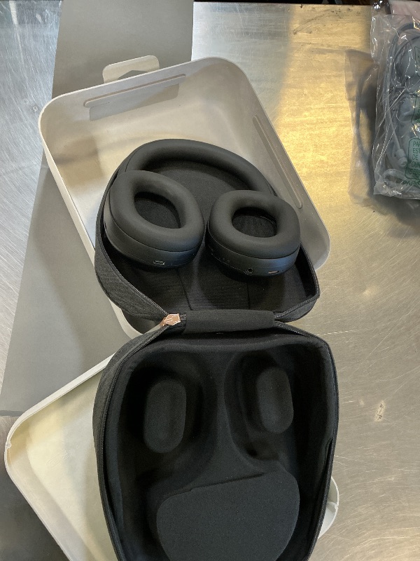 Photo 1 of LEFT EARBUD NOT WORKING -----------------------------------------------Sony WH-1000XM5 Premium Noise Canceling Headphones, Auto NC Optimizer, 30-Hour Battery, Alexa Voice Control, Black