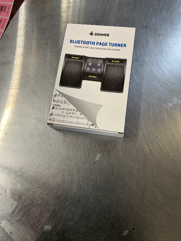 Photo 1 of Donner Wireless Bluetooth Page Turner Pedal for iPad Tablets Phone Foot Pedal Rechargeable,Black