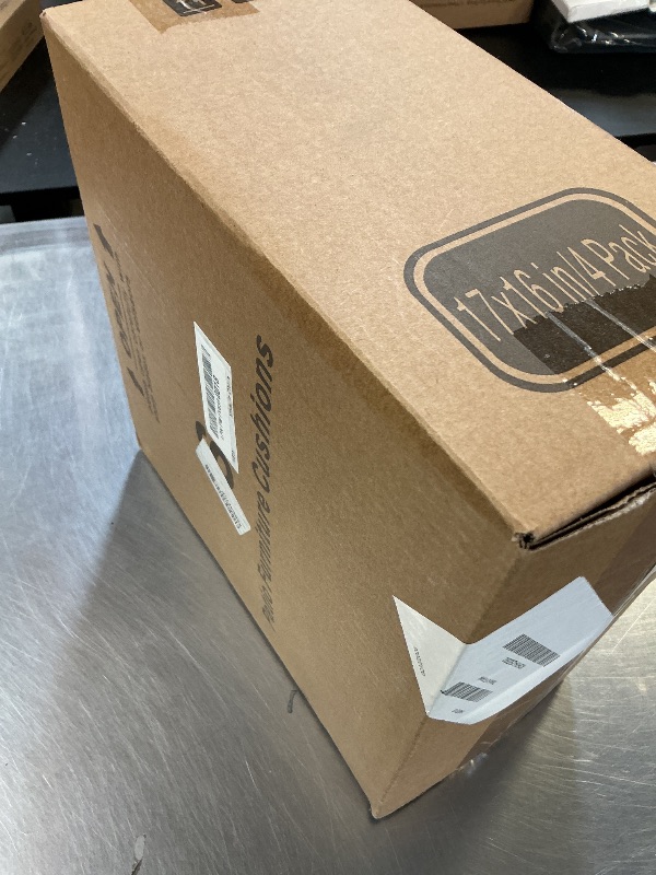 Photo 1 of Outdoor Chair Cushions Set of 4: Waterproof & Fade Resistant Patio Furniture Cushions - 17 x 16 x 2 Inch Non Slip Round Corner Seat Cushion Pads with Removable Cover for Garden Yard Lawn, Navy Blue