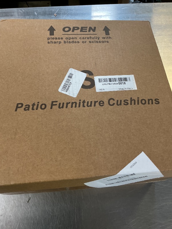 Photo 1 of Outdoor Chair Cushions Set of 4: Waterproof & Fade Resistant Patio Furniture Cushions - 17 x 16 x 2 Inch Non Slip Round Corner Seat Cushion Pads with Removable Cover for Garden Yard Lawn, Navy Blue