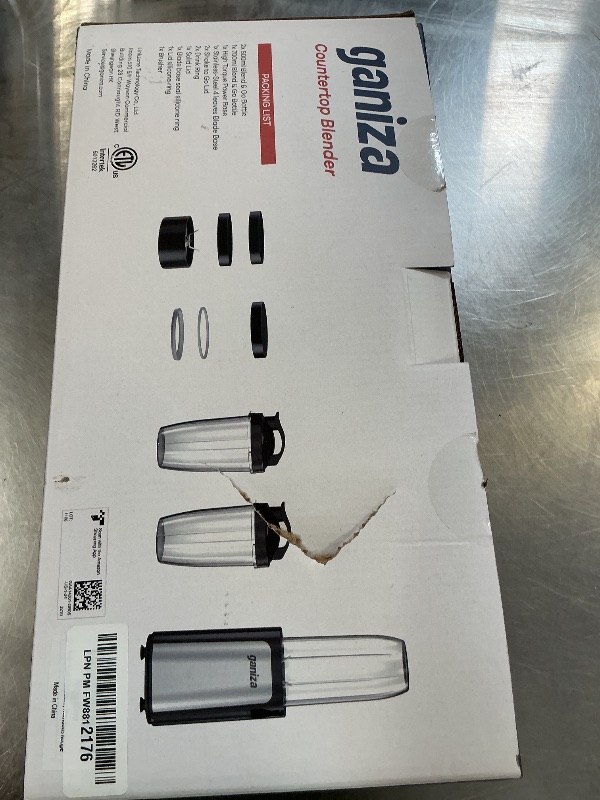 Photo 1 of Ganiza Blender for Smoothies, 14Pcs Personal Blender for Shake and Smoothies for Kitchen with 3 Portable Cups (1x24oz & 2X17oz), Single Serve Smoothie Maker, Nutritious Recipe