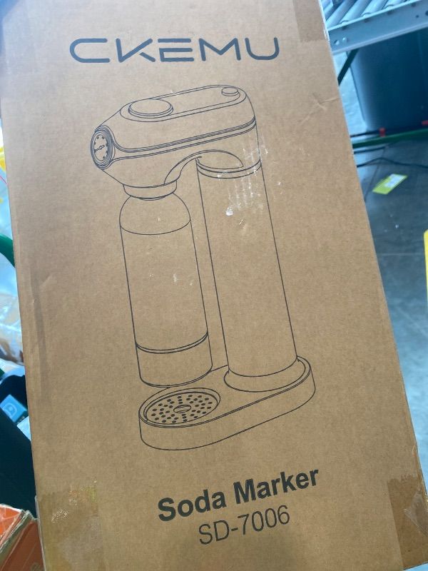 Photo 1 of *UNTESTED*
Home Sparkling Water Soda Maker with 2 BPA-Free Bottles (1L + 0.5L) - Carbonated Water Seltzer Fizzy Drink Machine, Compatible with Screw-In 60L CO2 Carbonator (Not Included), Gray