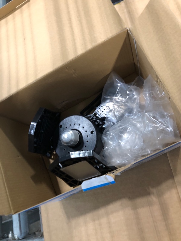 Photo 1 of *** only comes with 1 !!!***** ANYPOWK LED Garage Lights 4 Pack - 6000 Lumen 6500K Daylight 60W, Three Leaf Led Garage Ceiling Lights