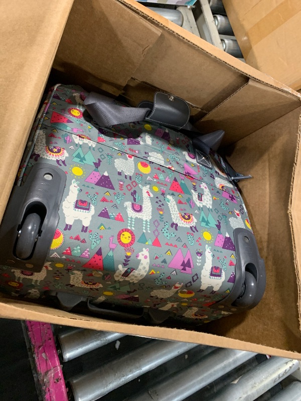 Photo 1 of ** SOLD AS IS, NO REFUND/RETURN** SEE COMMENTS!
Lily Bloom Designer Under the Seat Tote Cabin Luggage Collection - 15 Inch Patterned Carry on Bag For Women - Lightweight Suitcase with 2 Rolling Wheels (Llama Mama)