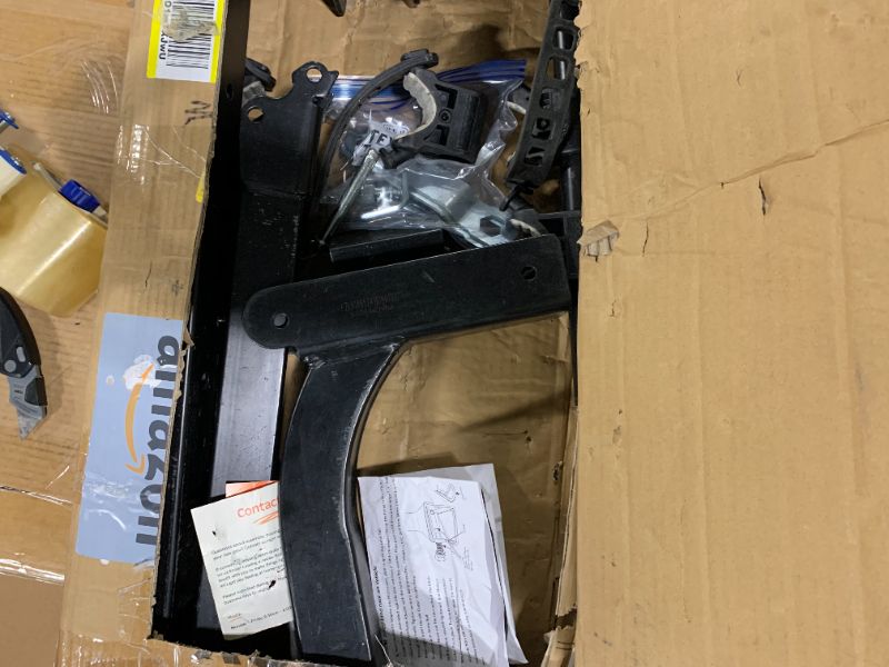 Photo 1 of ***MISSING IMPORTANT BOLT*** Retrospec Lenox 2-5 - Bike Hitch Rack for Cars, Trucks, SUVs with 2” Hitch | Foldable Steel Frame with Anti-Rattle Adapter, Tie Down Cradles and Straps - Fits Most Frames, Black