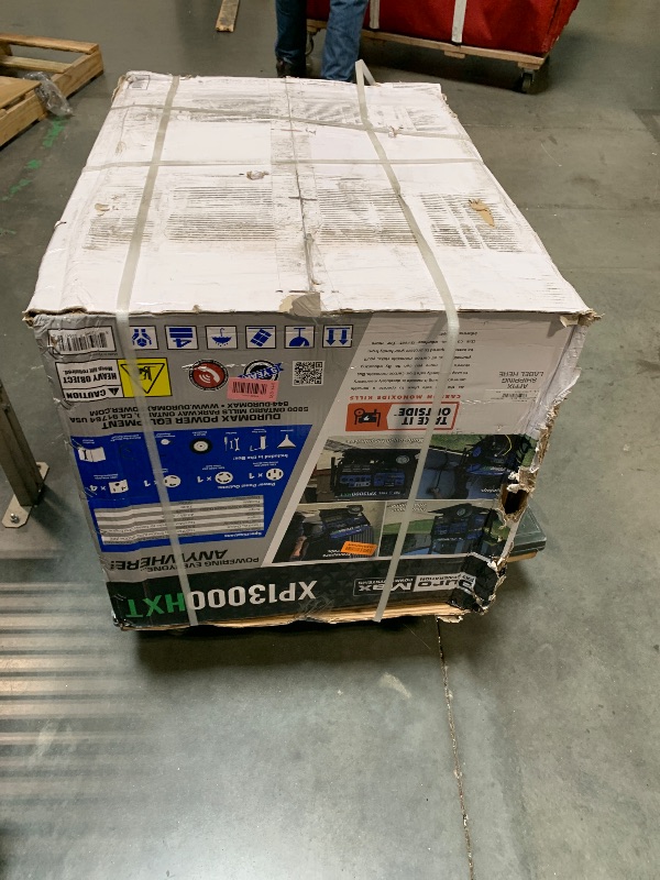Photo 1 of ** FACTORY SEALED** DuroMax XP13000HXT 13,000-Watt 500cc Tri Fuel Gas Propane Natural Gas Portable Generator with CO Alert, Black/Blue