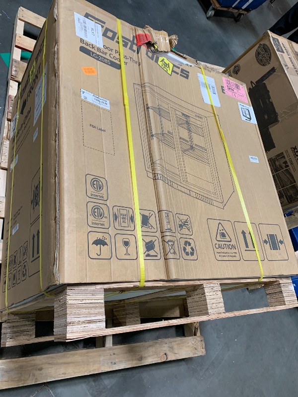 Photo 1 of ** FACTORY SEALED** NO RETURNS **  Frostronics 36 Inch 228 Cans Double Door Back Bar Beverage Cooler, 6.5 cu. ft. Under Counter Glass Bar Fridge With Sliding Door, Lockable, 32-50F Display Refrigerator, ETL & NSF7 Certified