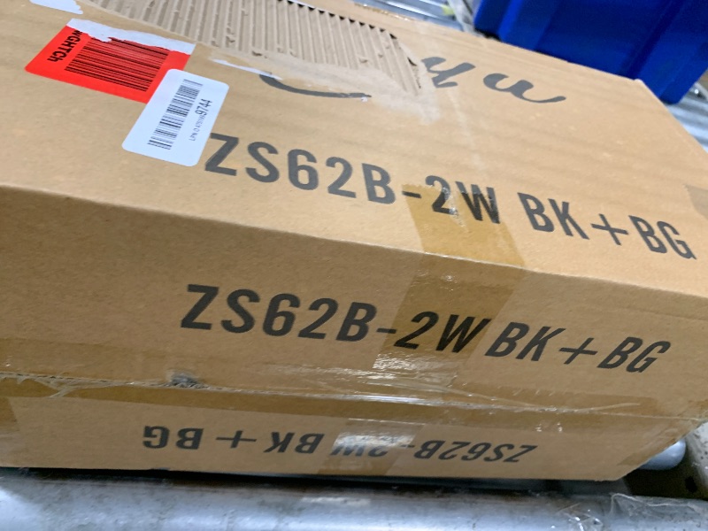 Photo 1 of ***DOES NOT WORK, SOLD AS PARTS*** zeyu 2-Light Modern Vanity Lighting Fixture, 14 Inch Black and Gold Bathroom Light Fixture with Clear Glass Shade, ZS62B-2W BK+BG