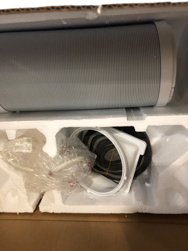 Photo 1 of (3/22/2026 ***FINAL SALE/NO RETURN, SOLD AS PARTS***) LACK+DECKER Smart Portable Air Conditioner, 12,000 BTU for Rooms up to 550 Sq. Ft., Smart Portable AC with Follow Me Remote and Window Kit, BPACT12WT, White