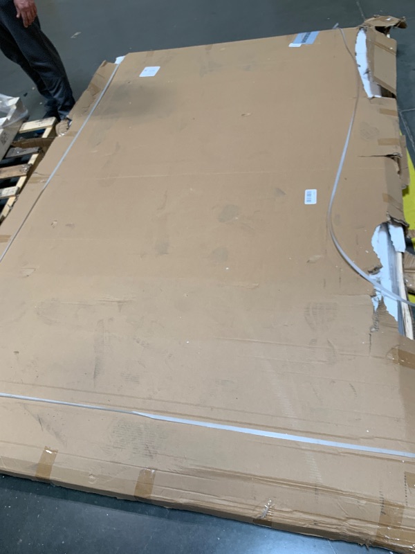 Photo 1 of ** DAMAGE MINOR** Shower Surround Wall Kit, 36D*60W*96H Inch 1/8"(3mm) Thick, Grid Surface Wall Panels for Shower Enclosure, White Marble Finish, SMC Material