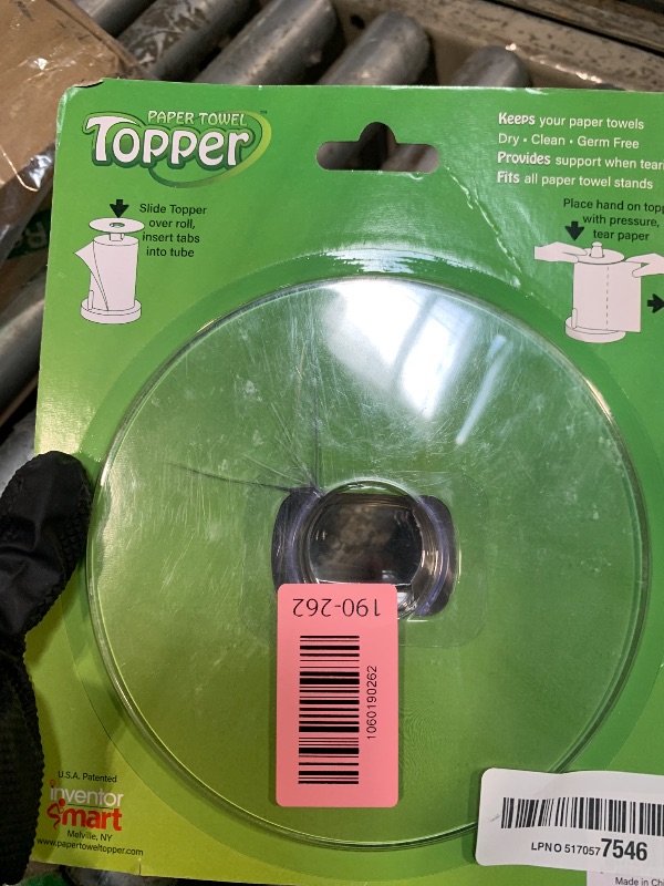 Photo 1 of ** DAMAGE** Paper Towel Topper- Keeps Top of Paper Towel Roll Clean & Dry - Paper Towel Holder Countertop Stand