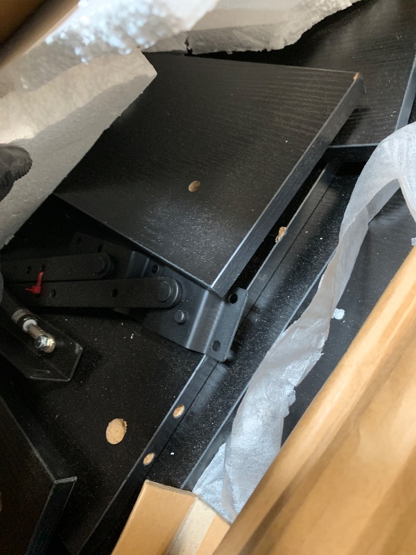 Photo 1 of ** NO RETURNS ** ONLY PARTS** DAMAGE** FDW 39.4" Lift Top Coffee Table with Hidden Compartment and Storage Shelf Wooden Lift Tabletop for Home Living Room Reception Room Office (Black)